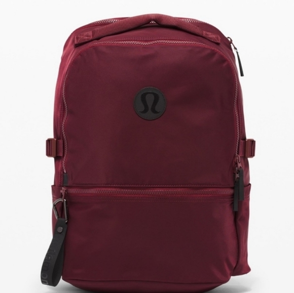 lululemon athletica Handbags - NWOT Lululemon New Crew Backpack in Red Merlot, 22L